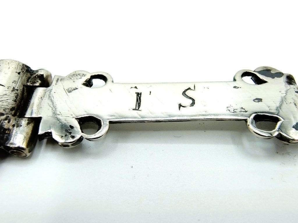 Zilveren bijbelslot, 17e eeuws, Antiek en Kunst, Verzenden, Zilver