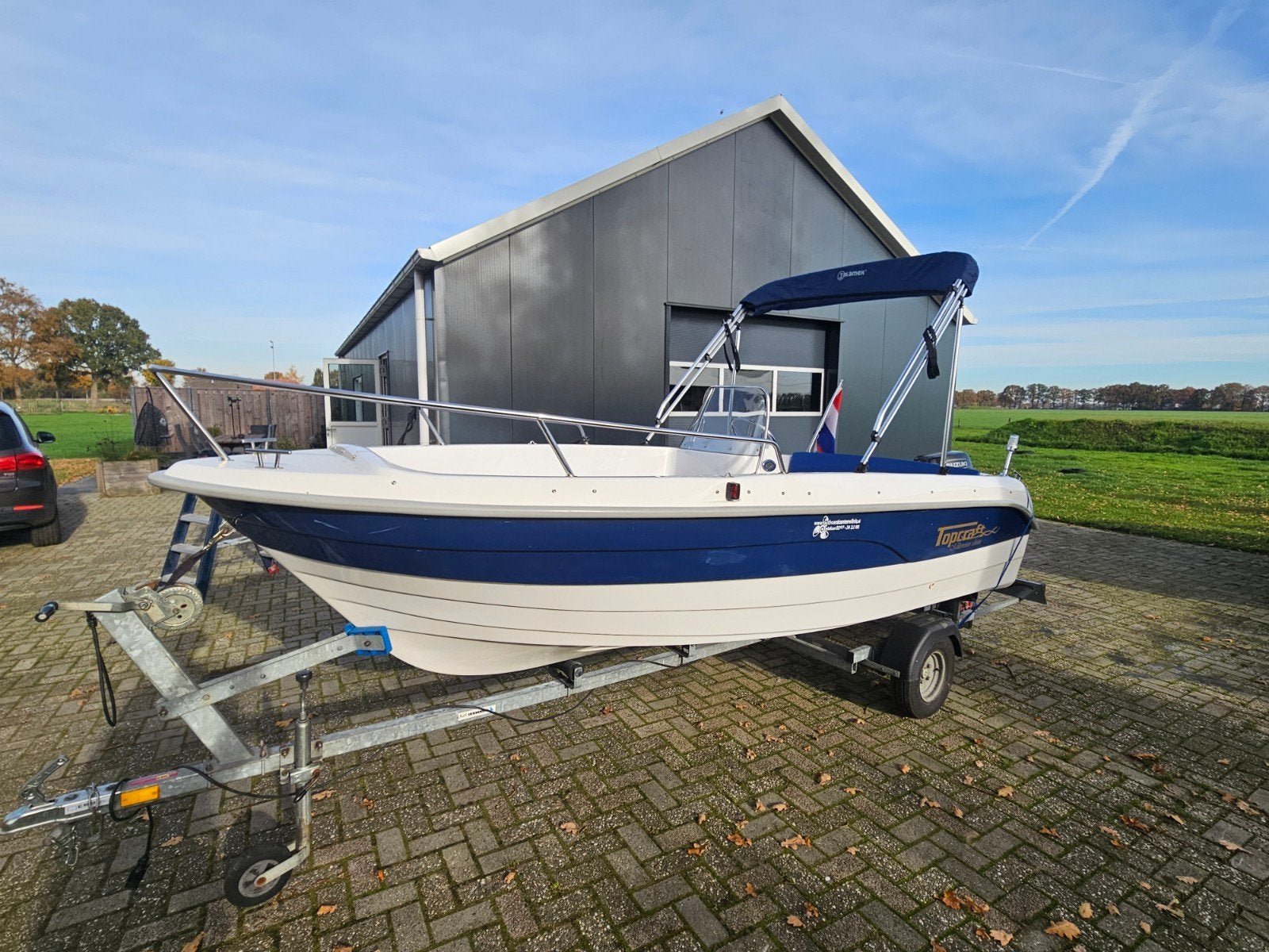 Prachtige topcraft 440 met trailer, Ophalen of Verzenden, Topcraft, Zonnedek