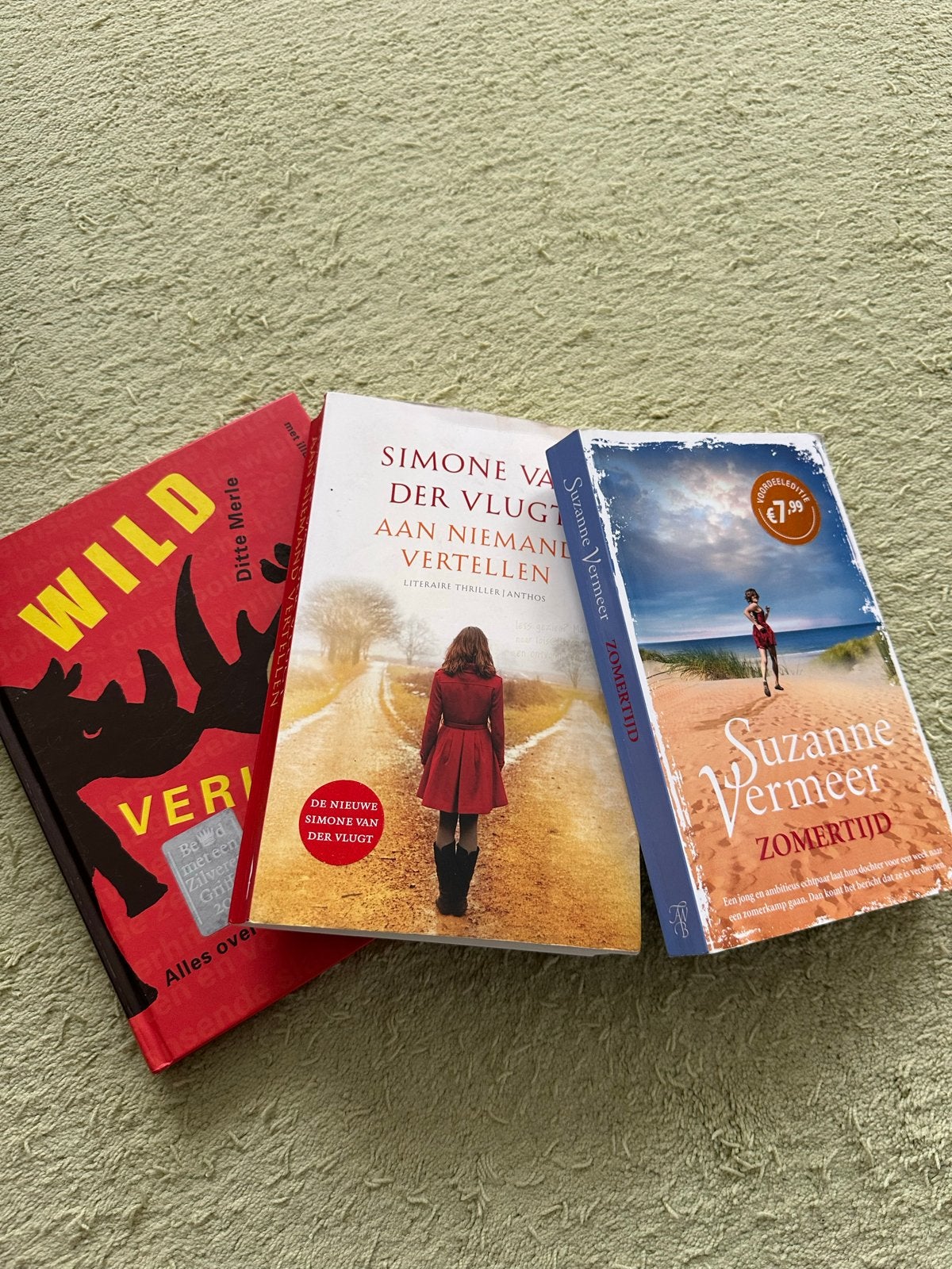 3 boeken: Simone van der Vlugt, Suzanne Vermeer, Ditte Merle, Boeken, Ophalen, Gelezen, Nederland