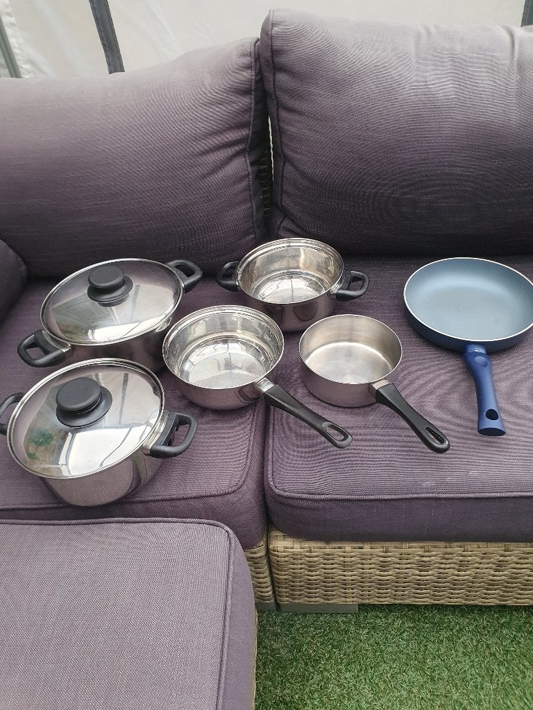 Lichtgewicht Camping pannenset, Caravans en Kamperen, Ophalen, Gebruikt