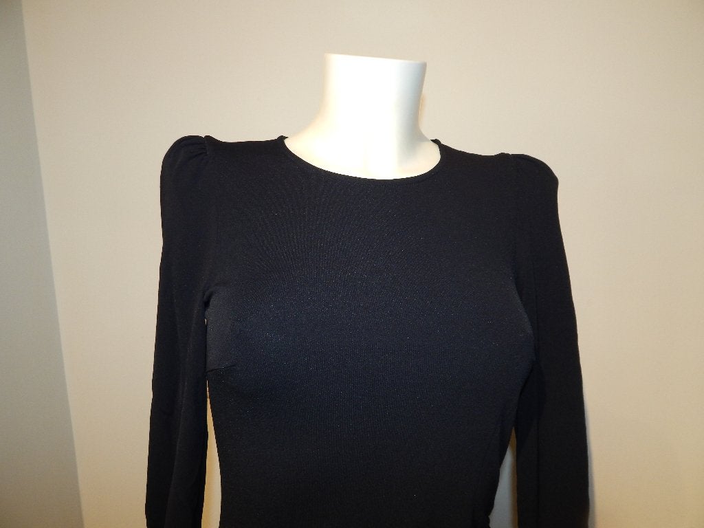 Wolford mooie nette jurk zwart pof mouwtje gesmockt S, Verzenden, Zwart, Zo goed als nieuw, Wolford