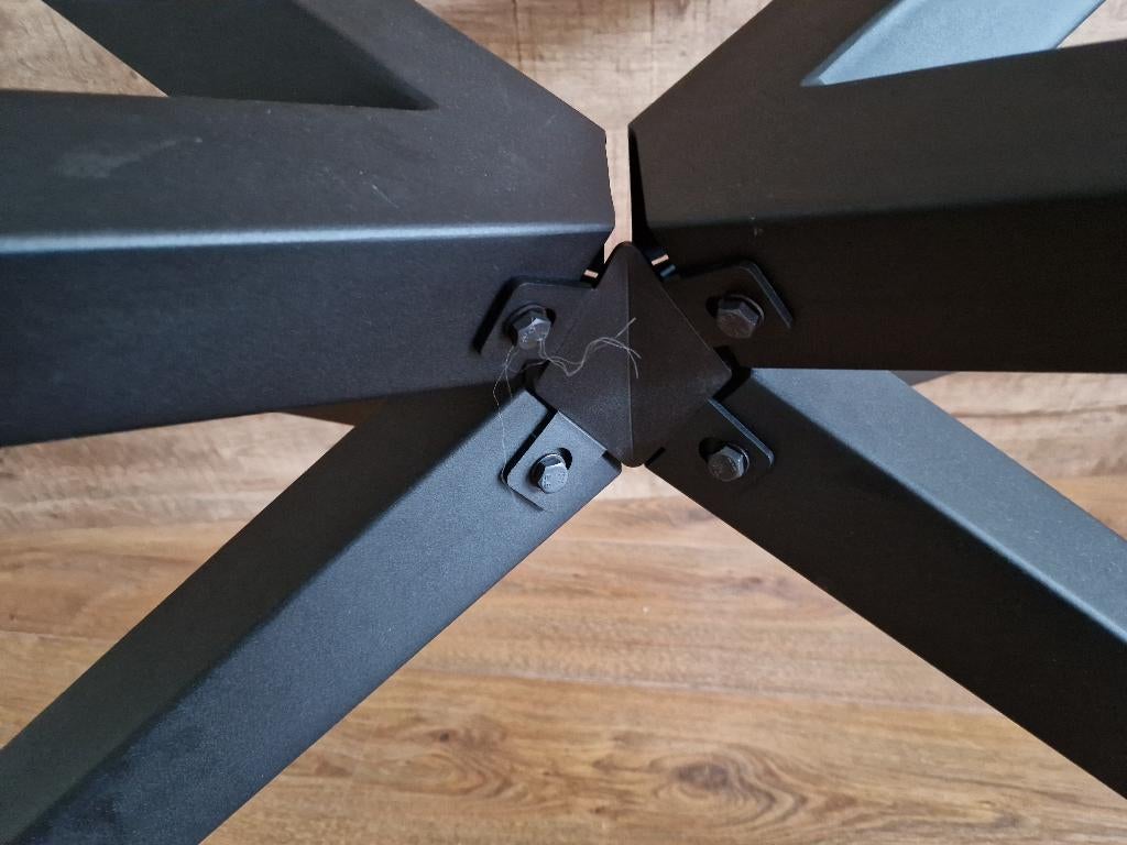 stalen matrix tafelpoot zwart, Ophalen, Tafelpoot, 100 tot 150 cm, 50 tot 100 cm