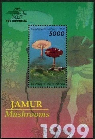 INDONESIË 1999 Paddenstoelen Blokje, Michel: B-145, Postfris, Verzenden, Postfris, Dier of Natuur
