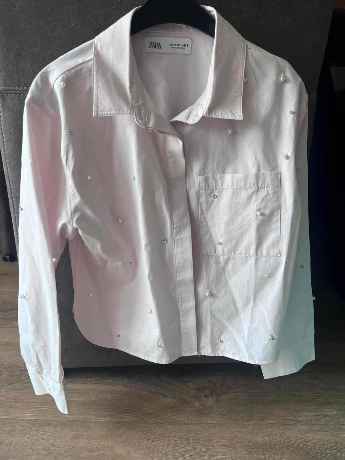 Licht roze blousje Zara maat 152., Ophalen of Verzenden, Zo goed als nieuw