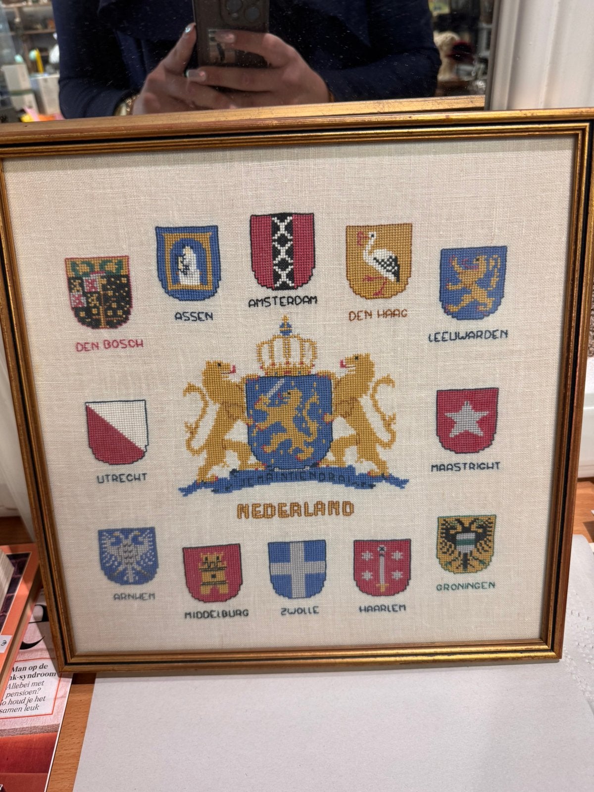 Wapens geborduurd nederland, Hobby en Vrije tijd, Ophalen of Verzenden, Zo goed als nieuw, Overige typen