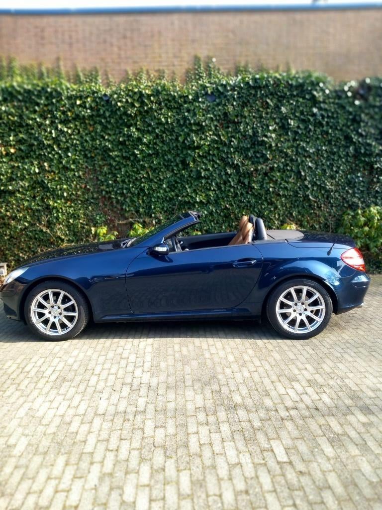 Mercedes-Benz SLK 200 | Hardtop | NL-auto | Automaat | 2007, Achterwielaandrijving, 4 cilinders, Cabriolet, Blauw