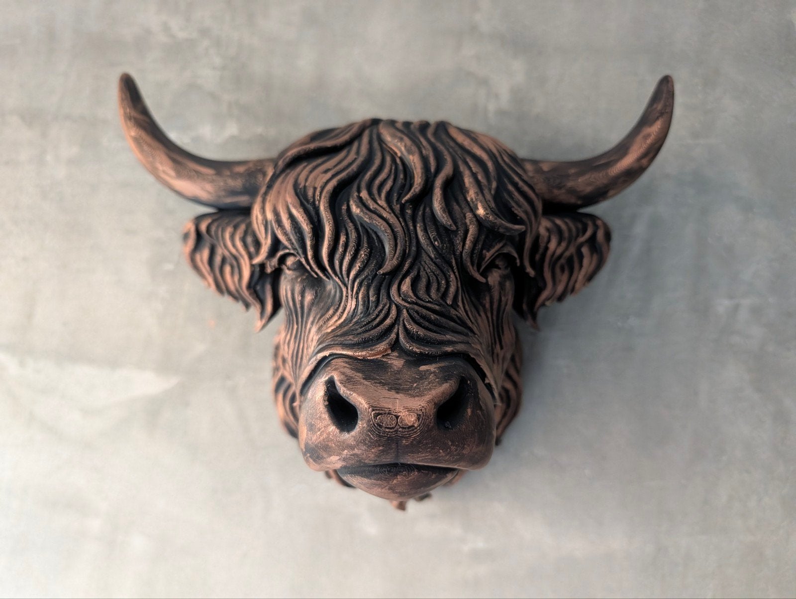 prachtige decoratieve Schotse hooglander voor wand, Ophalen of Verzenden, Nieuw
