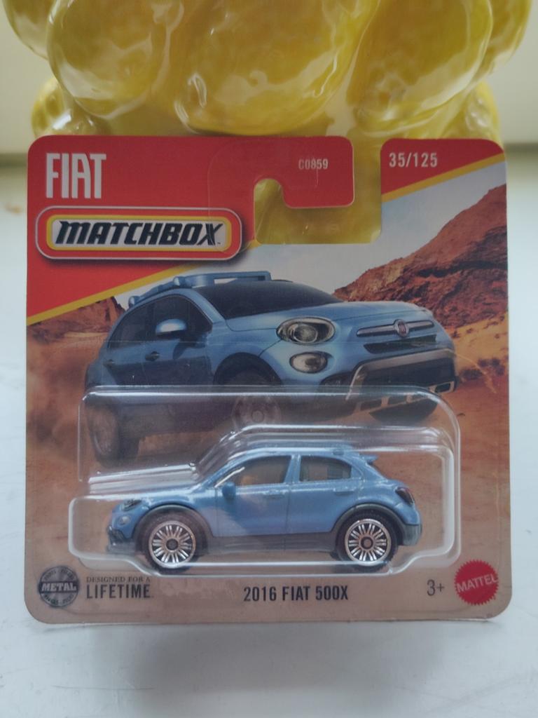 Matchbox Fiat 500X BLAUW, Ophalen of Verzenden, Auto