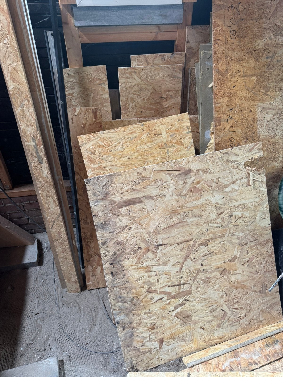 Gratis rest stukken osb- mdf-wit spaan., Doe-het-zelf en Verbouw, Platen en Panelen, Ophalen, Nieuw