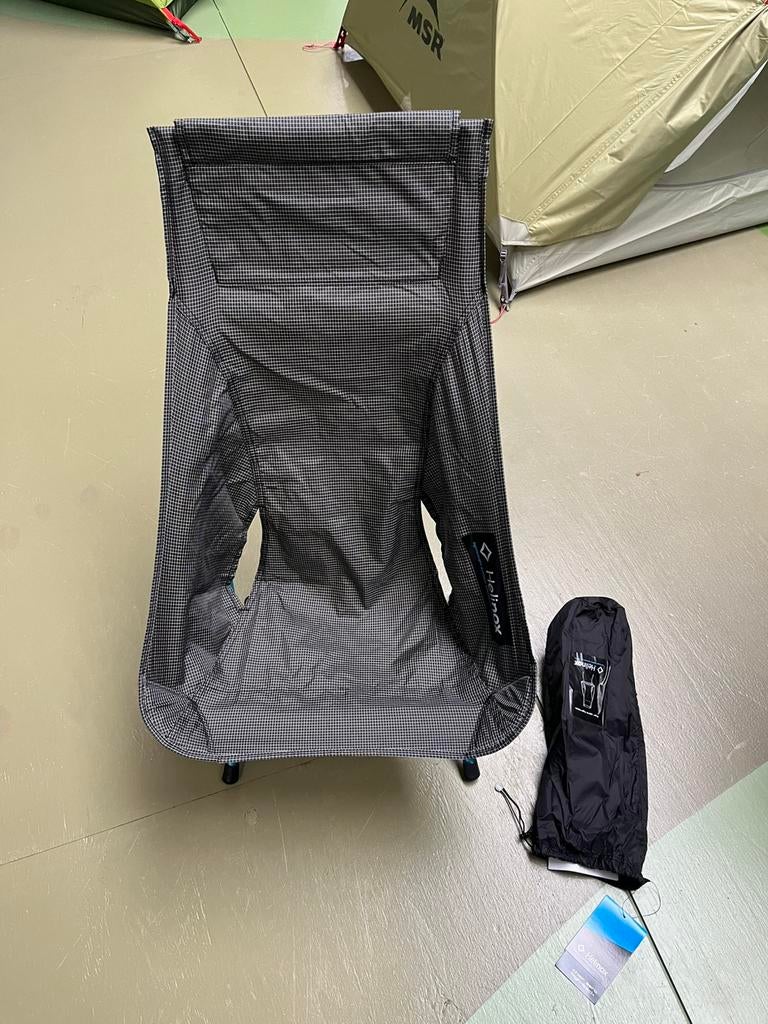 Helinox Chair Zero High Back - zwart, Caravans en Kamperen, Kampeermeubelen, Nieuw, Ophalen of Verzenden, Campingstoel, .