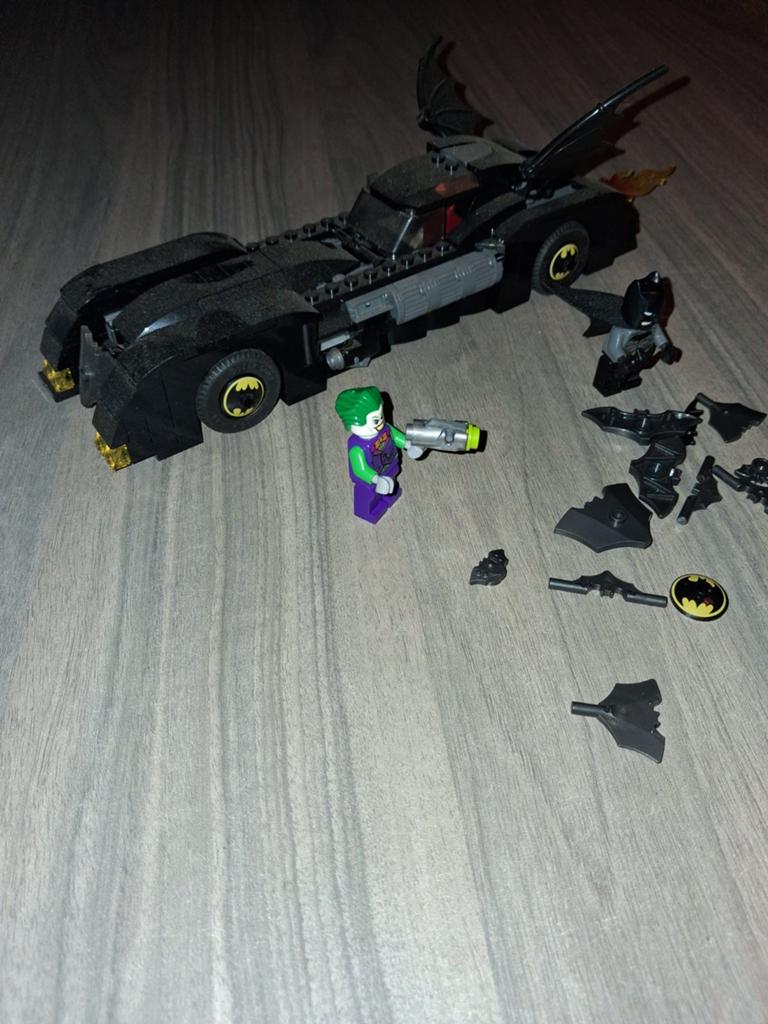 Lego Batmobile met Batman en Joker (zonder boekje/doos), Gebruikt, Overige thema's, Lego, Ophalen of Verzenden