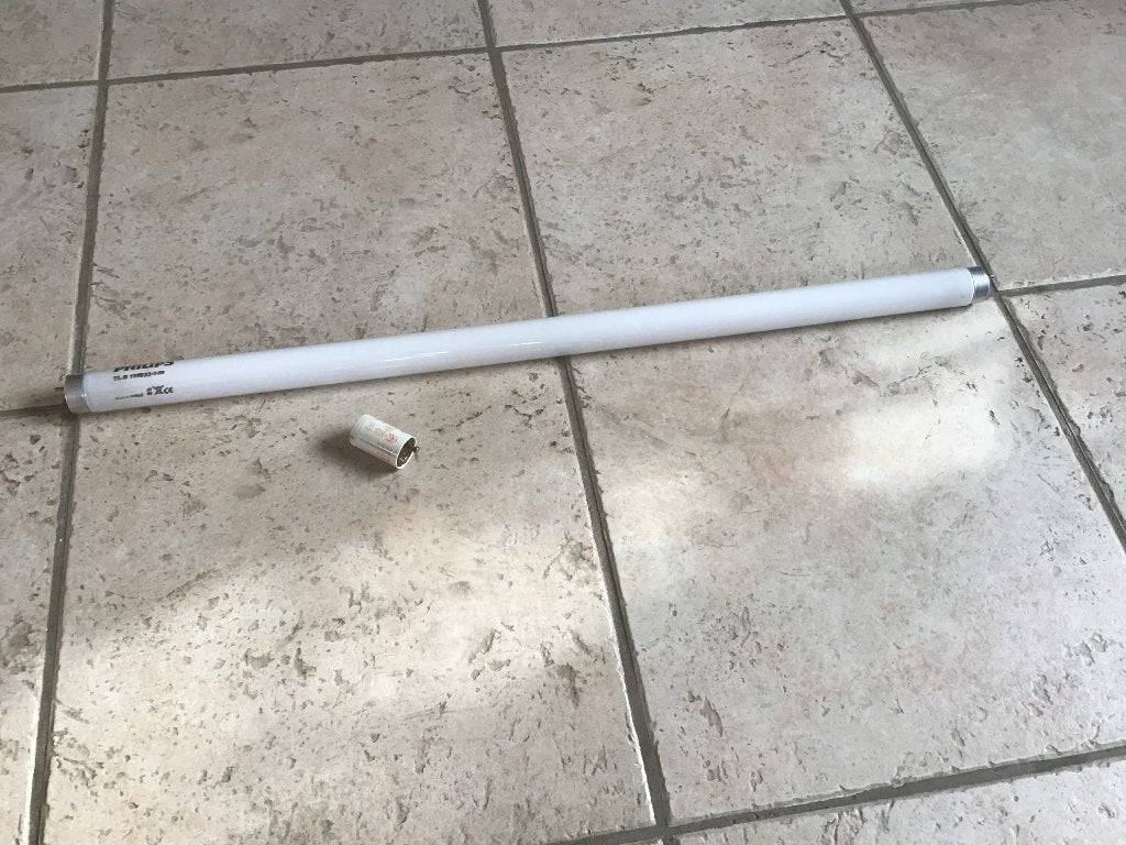 4 stuks TL lamp plus starter  60 cm bijna gratis, Huis en Inrichting, Ophalen, Gebruikt, Overige fittingen, Overige typen