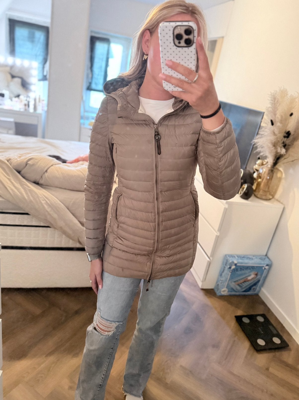 Parajumpers zomer jas, Kleding | Dames, Beige, Zo goed als nieuw, Maat 34 (XS) of kleiner, Parajumpers