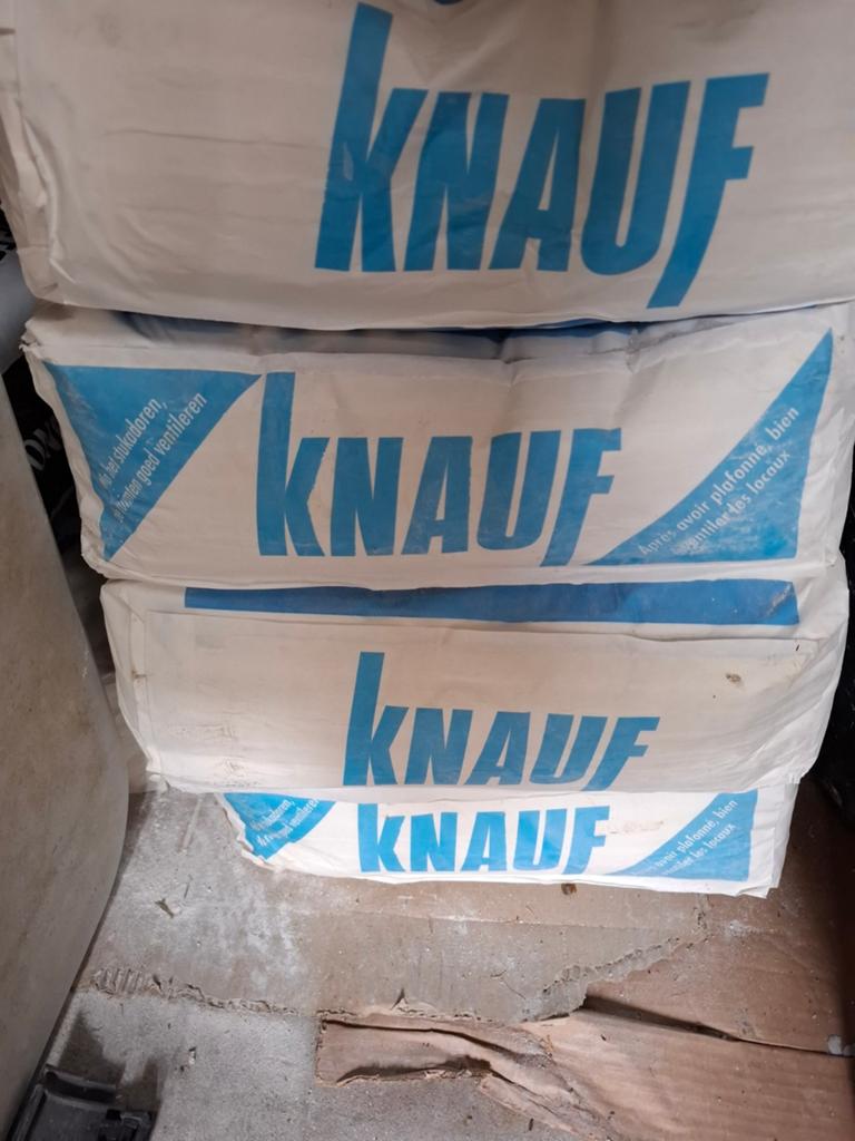 Knauf MP75  stuc gips 6 zakken., Ophalen, Nieuw