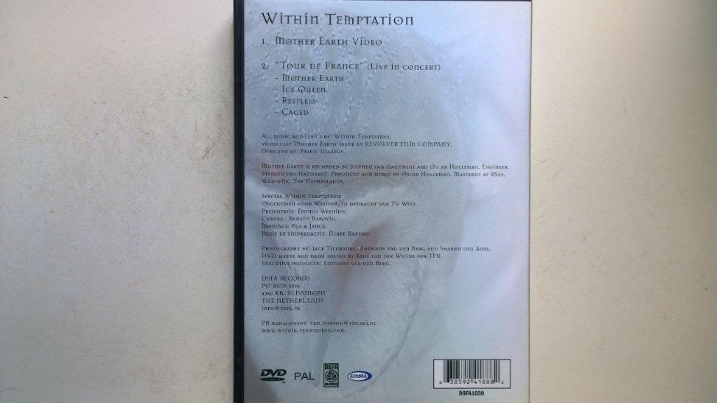 Within Temptation - Mother Earth (DVD), Alle leeftijden, Ophalen of Verzenden, Zo goed als nieuw, Verzameling