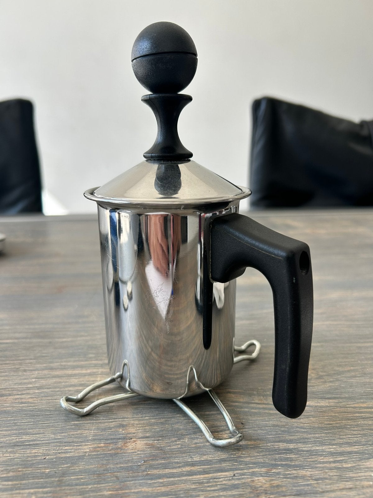Frabosk kleine Melkopschuimer 400ml / gaspit verkleiner Rvs, Ophalen of Verzenden, Zo goed als nieuw