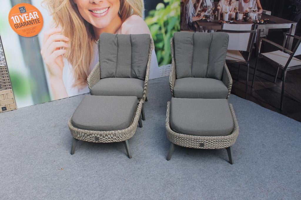 4 seasons outdoor loungeset Luxor, Tuin en Terras, Zo goed als nieuw, Loungeset, Wicker, Ophalen