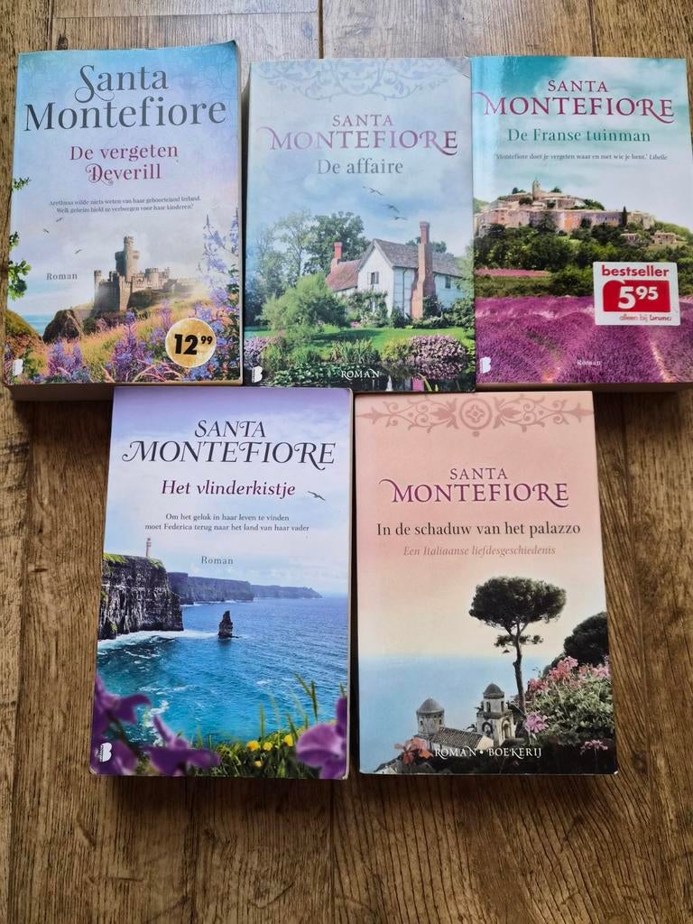 5 romans van Santa Montefiore - Zo goed als nieuw, Boeken, Romans, Zo goed als nieuw, Europa overig, Ophalen of Verzenden