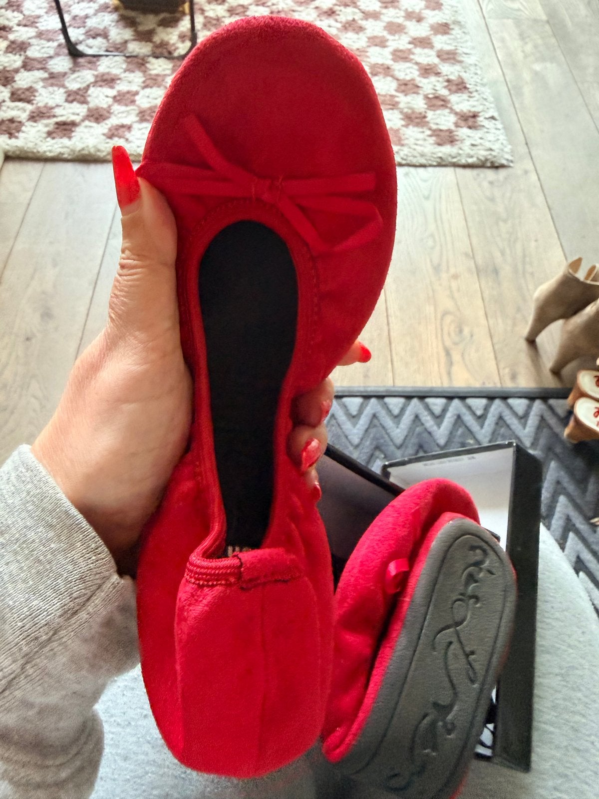 Sacha High Heel Rescue opvouwbare ballerina's rood maat 38/3, Ophalen of Verzenden, Nieuw, Rood, Ballerina's