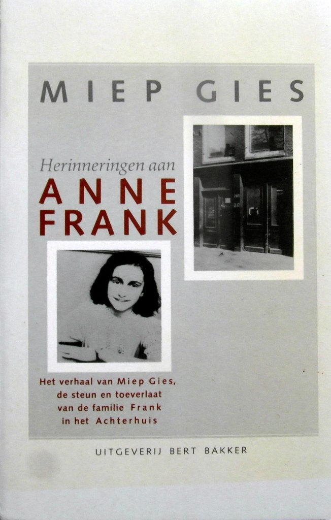 HERINNERINGEN aan ANNE FRANK, Boeken, Ophalen of Verzenden, Tweede Wereldoorlog, Zo goed als nieuw, Overige onderwerpen