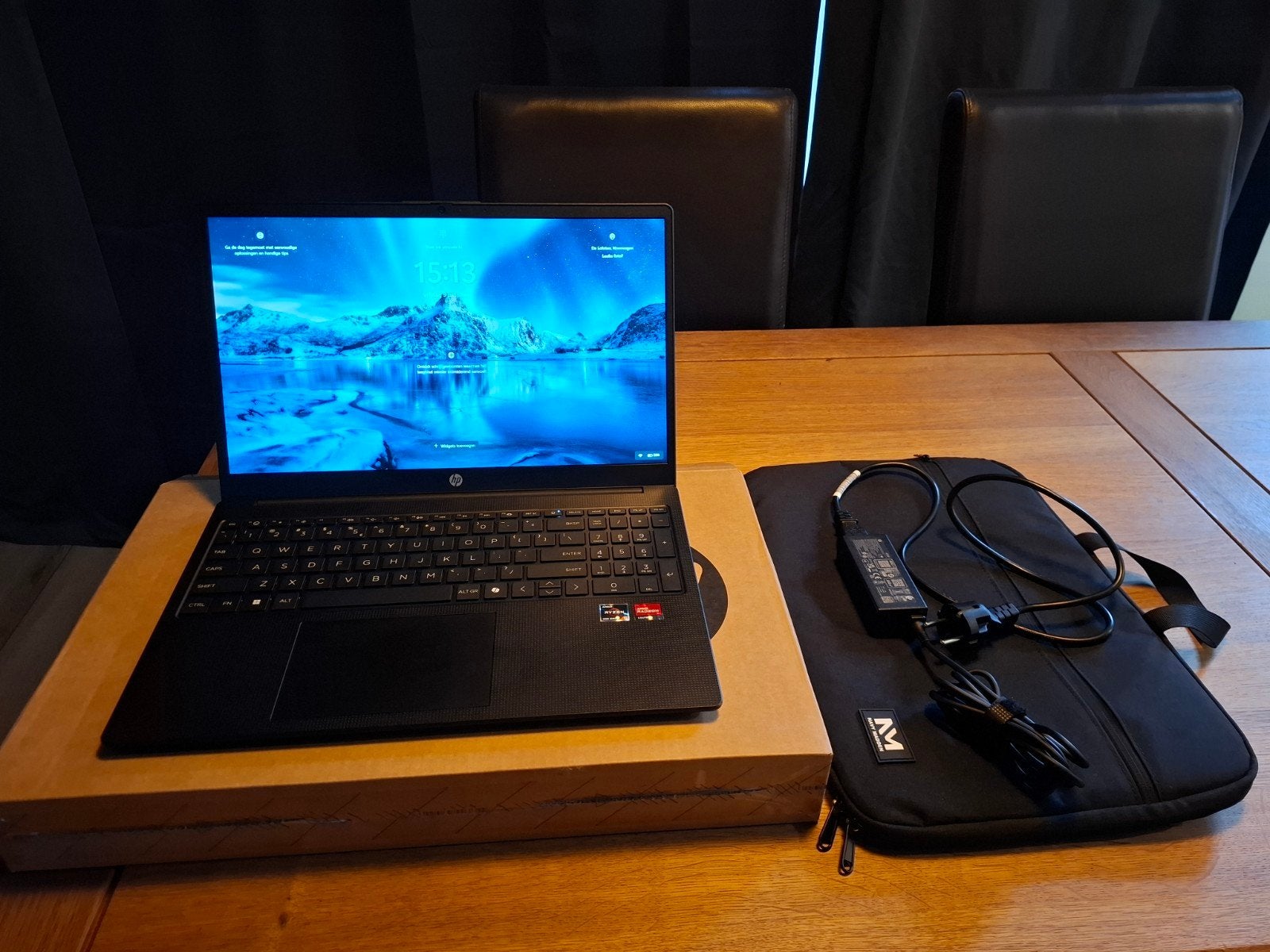 HP 15,6" Laptop – Ryzen 5 – 16GB RAM – 512GB SSD – Incl. Tas, Ophalen, 15 inch, 512 GB, SSD