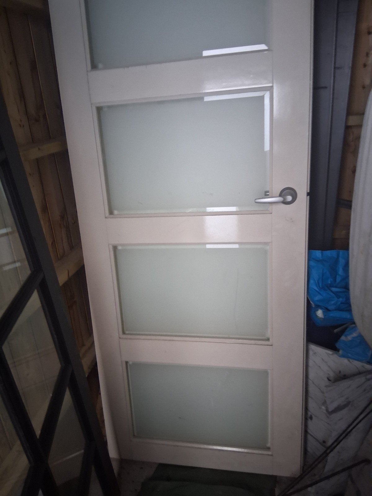 Mooie witte deur €85 ,-, Doe-het-zelf en Verbouw, Deuren en Horren, Ophalen, 80 tot 100 cm, 215 cm of meer, Binnendeur