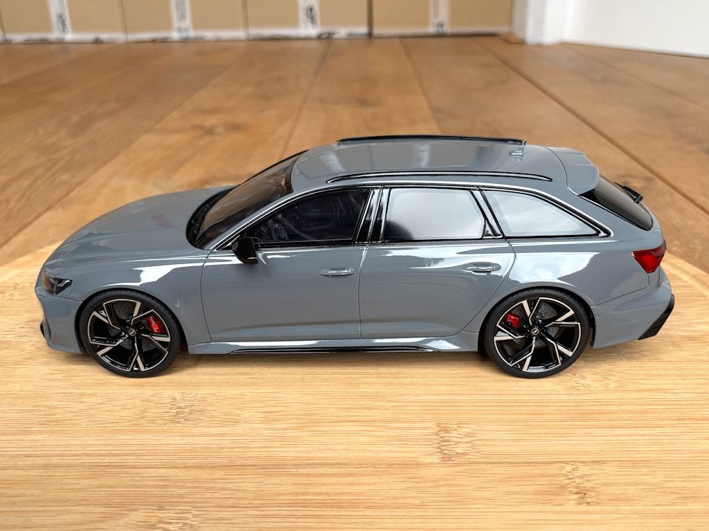 Audi RS6 C8 Nardo grijs 1:18 GT Spirit GT847 nieuw in doos, Hobby en Vrije tijd, Modelauto's | 1:18, Ophalen of Verzenden, Nieuw