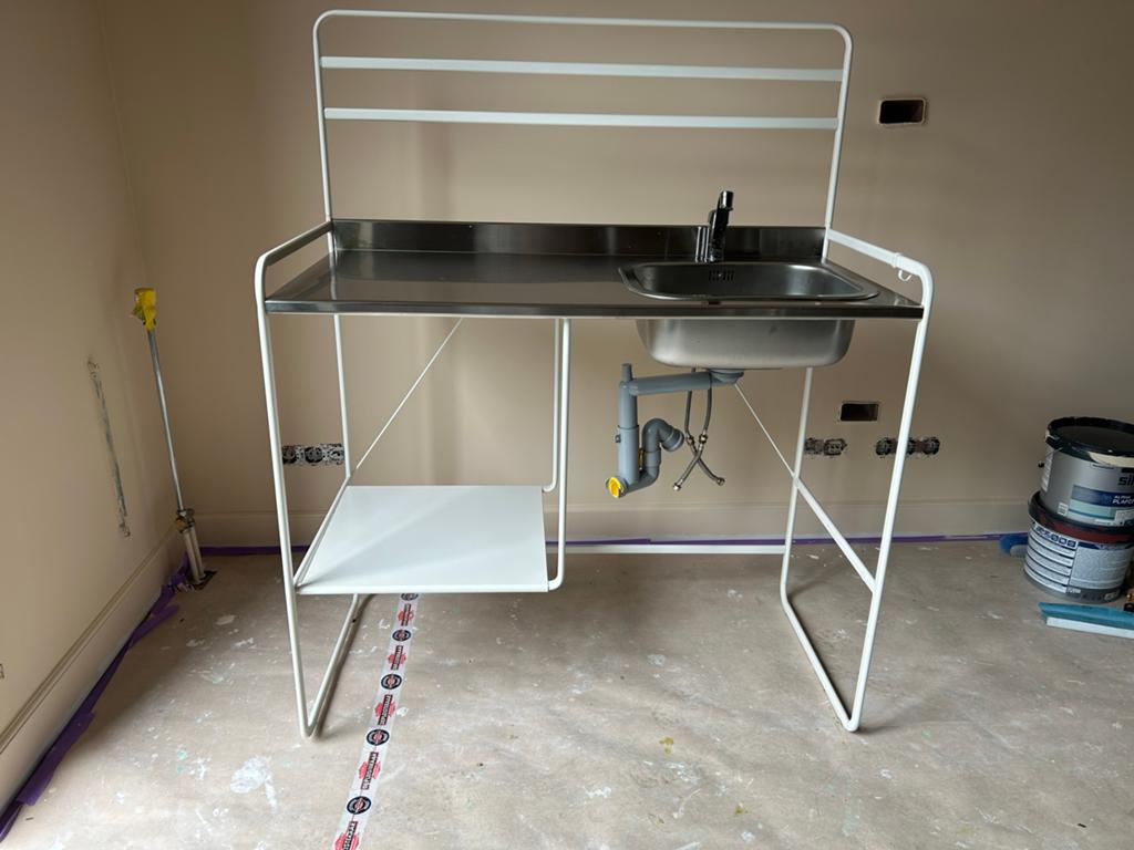 IKEA Sunnersta Keukenblok met spoelbak en kraan, Ophalen, Overige typen, IKEA, Zo goed als nieuw