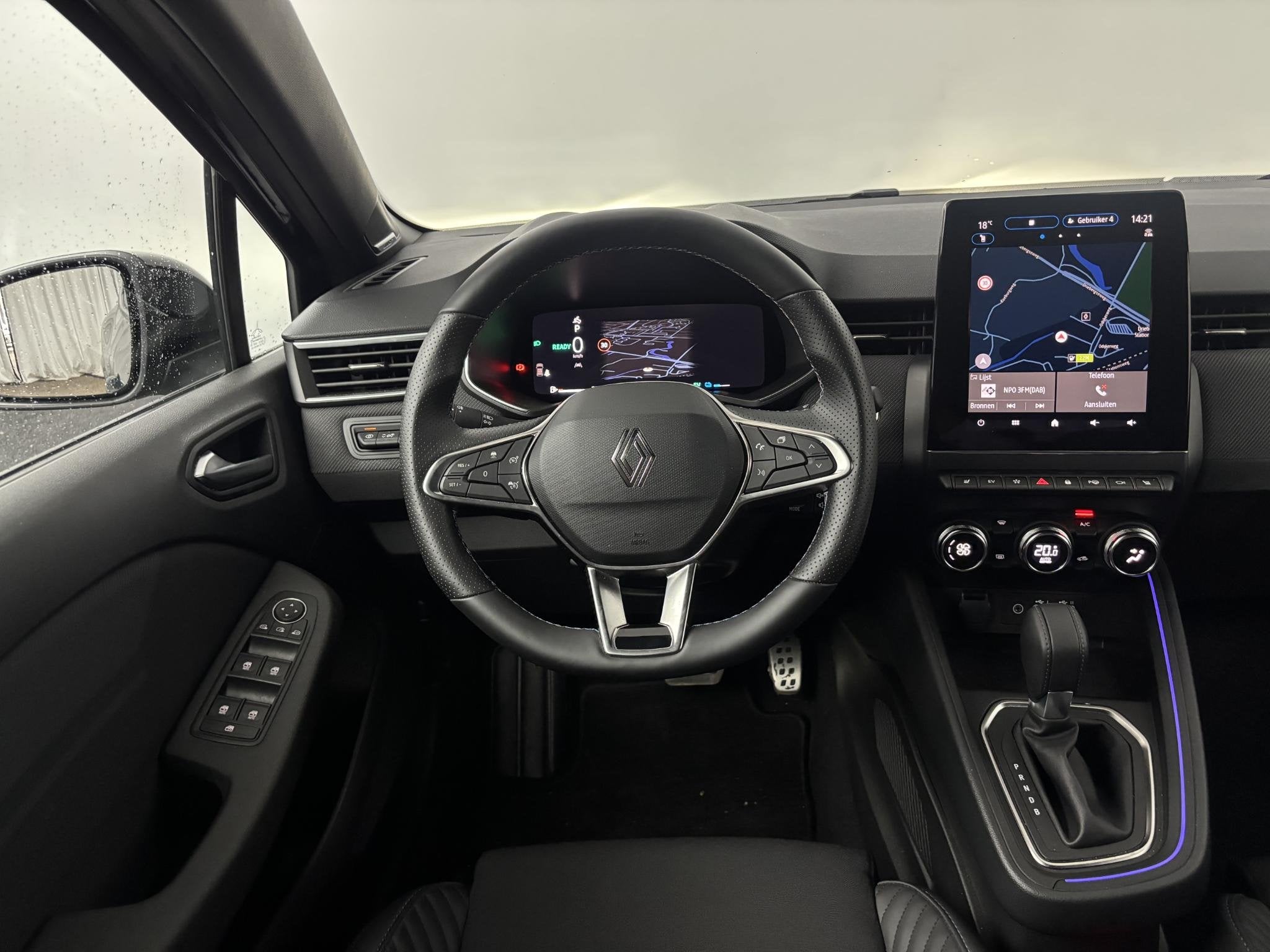 Renault Clio 1.6 E-Tech Full Hybrid 145 esprit Alpine | Pack, Gebruikt, Met garantie (alle), Leder en Stof, Zwart