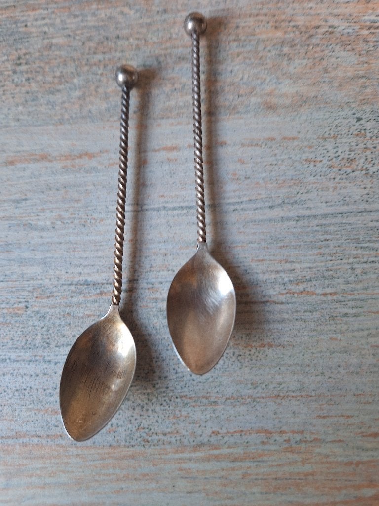 2 Douwe Egberts Stijlappel Hooijkaas lepeltjes, Ophalen