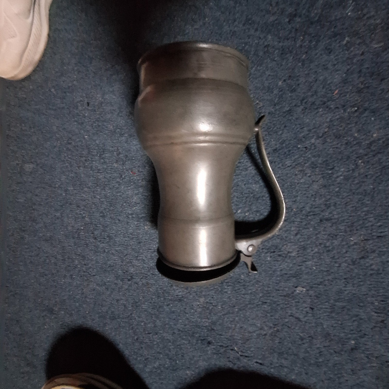Antieke tinnen bierpul met deksel, Antiek en Kunst, Ophalen of Verzenden