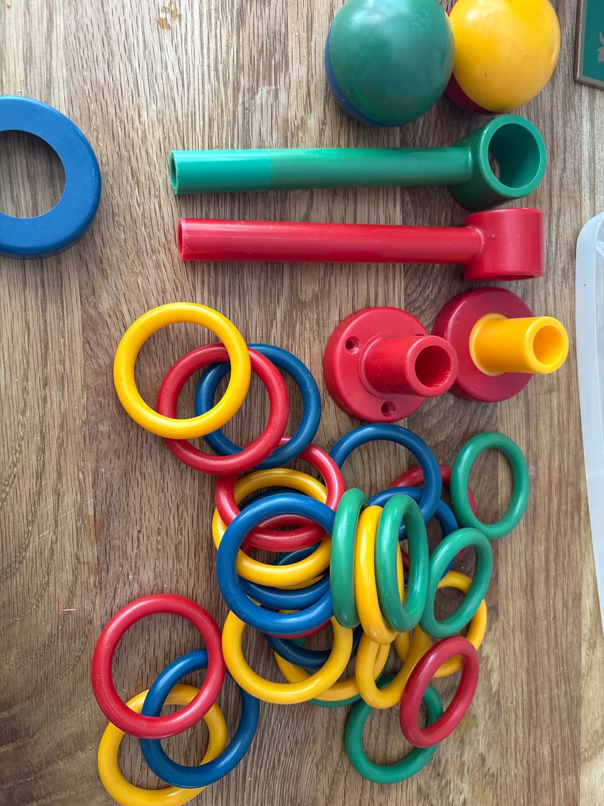 Gordijnringen en houders, Ophalen of Verzenden, Gebruikt, Blauw, Kunststof