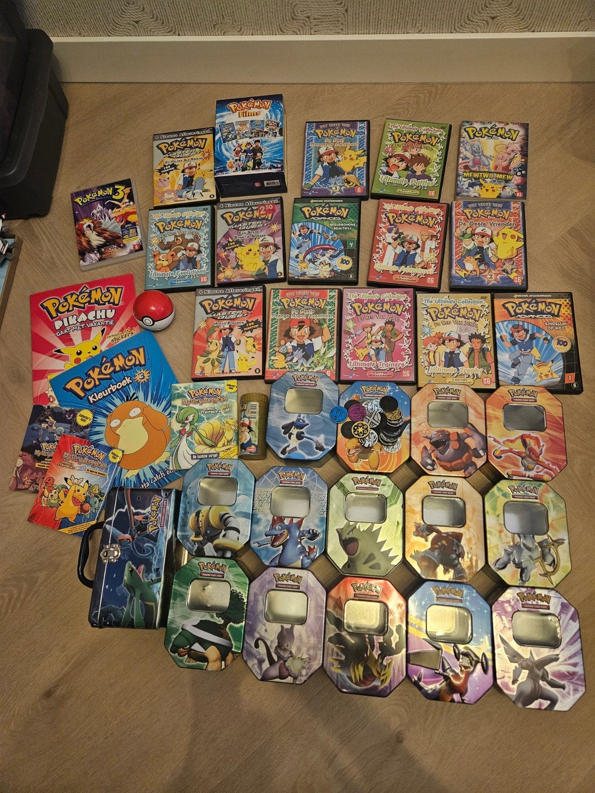 Pokemon films, afleveringen, lege blikken, munten en meer, Ophalen, Gebruikt, Overige typen
