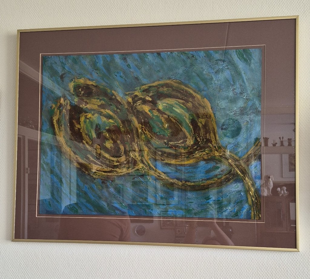 Apart groot schilderij, Ophalen