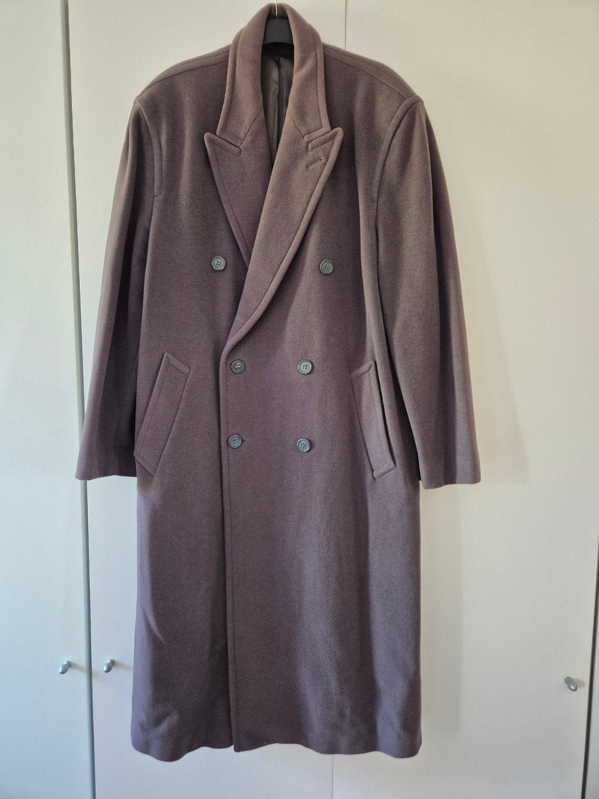 Van Gils vintage wollen mantel met kasjmier – maat 54 (XL), Kleding | Heren, Ophalen of Verzenden, Maat 52/54 (L), Van Gils