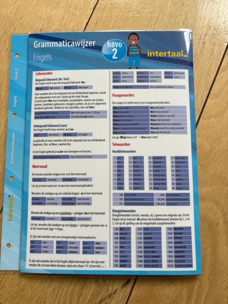 Grammaticawijzer Engels havo 2 - Intertaal, Ophalen of Verzenden, Zo goed als nieuw, Non-fictie