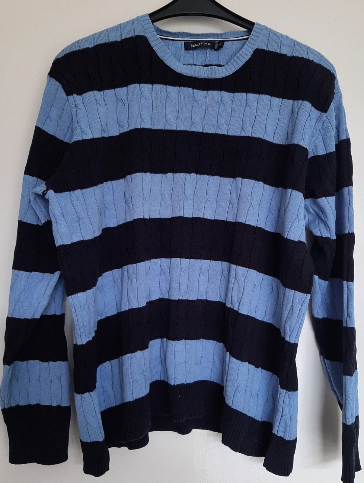 Nautica trui maat XL - Mooie gestreepte trui, Zo goed als nieuw, Verzenden, Blauw, Maat 56/58 (XL)