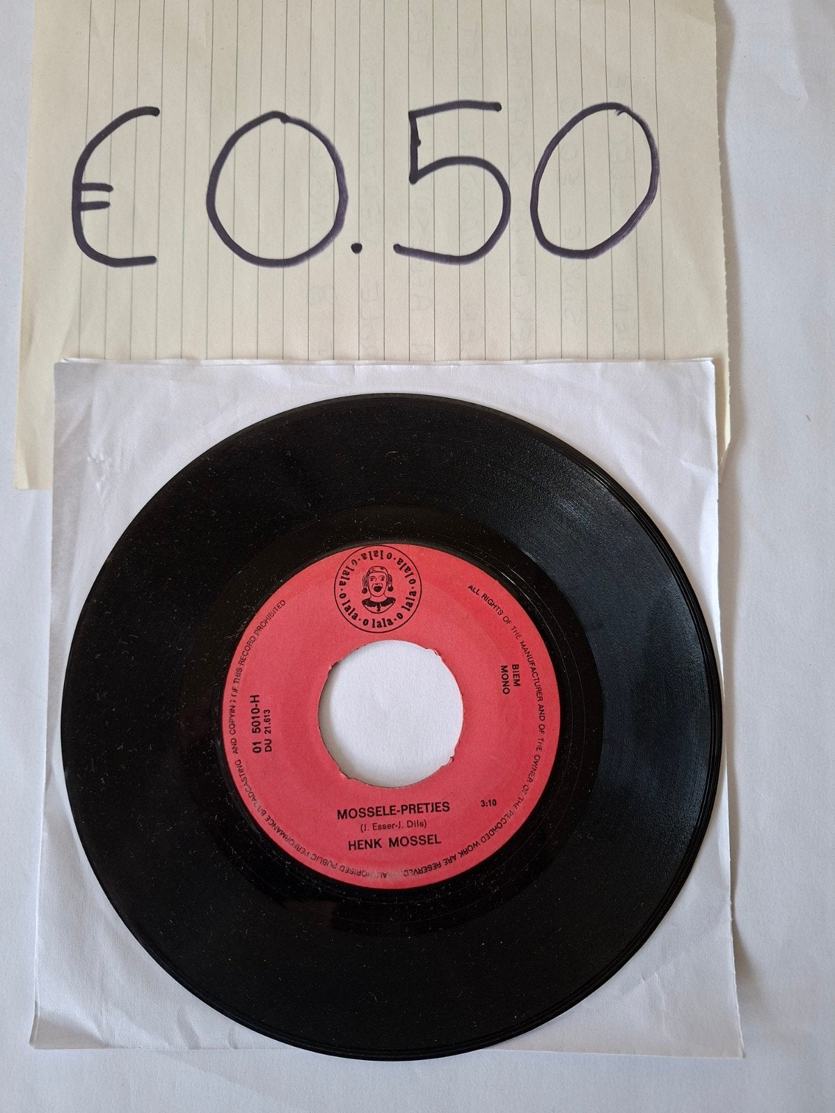 Henk Mossel, Ophalen of Verzenden, Gebruikt, 7 inch, Nederlandstalig