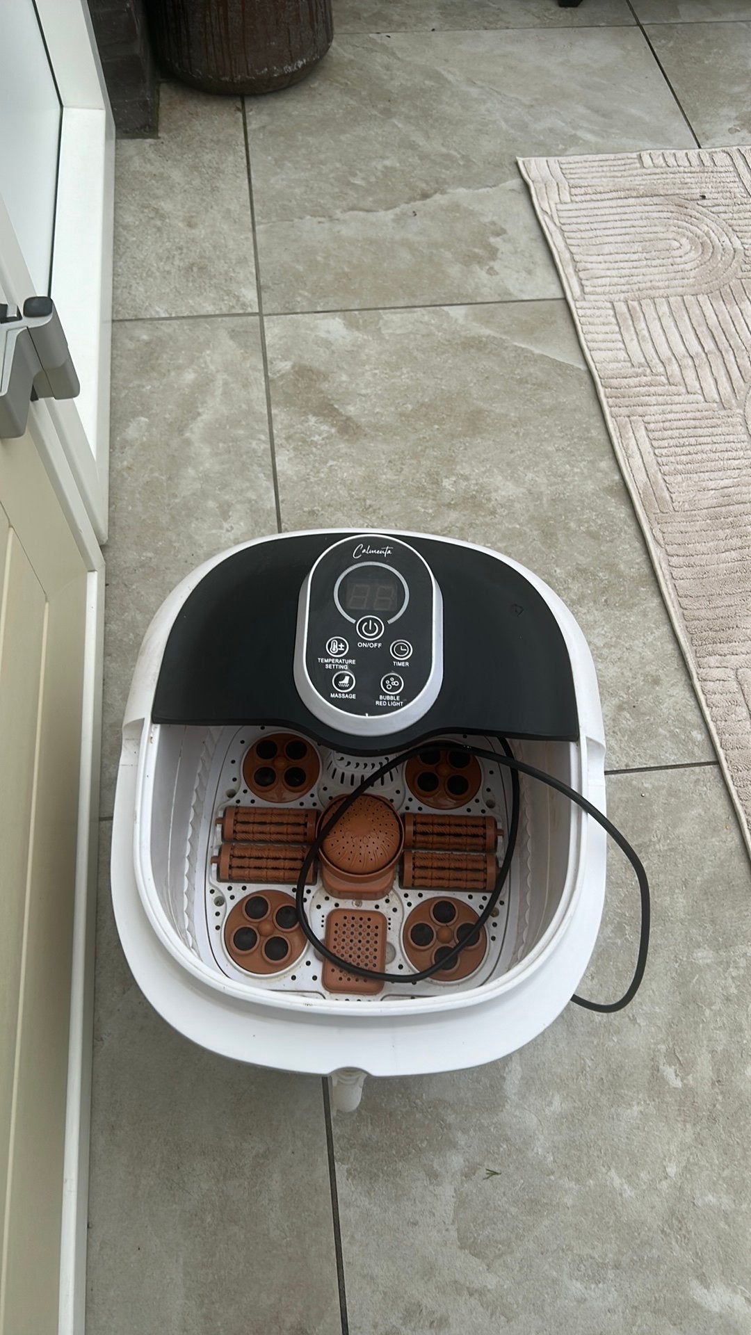 Voetenbad met massage, verwarming en bubbelfunctie, Ophalen of Verzenden, Hand- en Voetverzorging