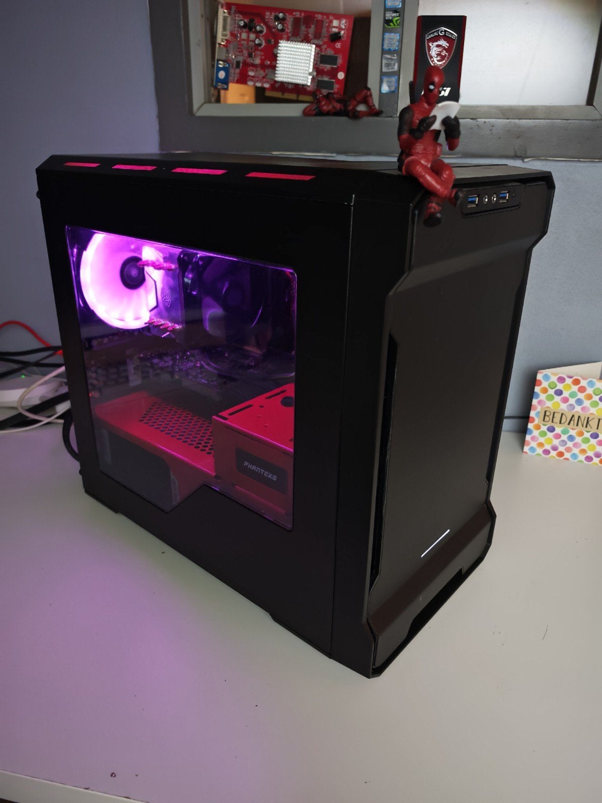 RGB GAME PC - INTEL I5 - GTX 1050 TI - 16GB - 500GB - WIN11, Ophalen, Kapoen Pc Gaming, FRACTAL, ASUS, CORSAIR, INTEL, NVIDIA, COOLERMASTER