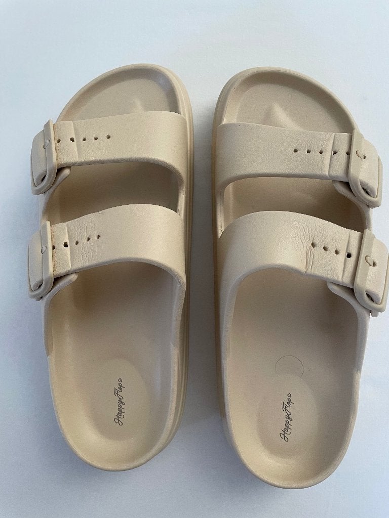 Happy flops (slippers), Kleding | Dames, Slippers, Beige, Nieuw, Ophalen of Verzenden