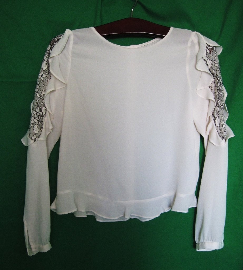 qbl  LEUKE BLOUSE van ZARA Maat:S, Ophalen of Verzenden, Zo goed als nieuw, Maat 36 (S), Wit