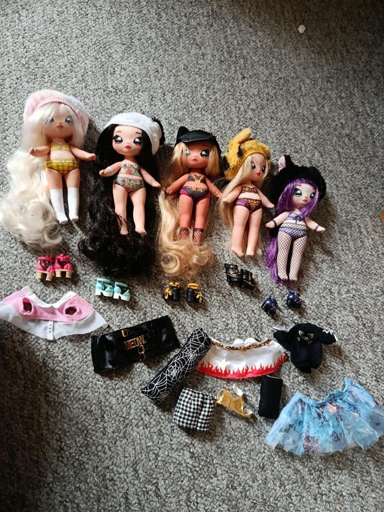 Nanana surprise poppen dolls, Ophalen of Verzenden, Gebruikt, Overige typen