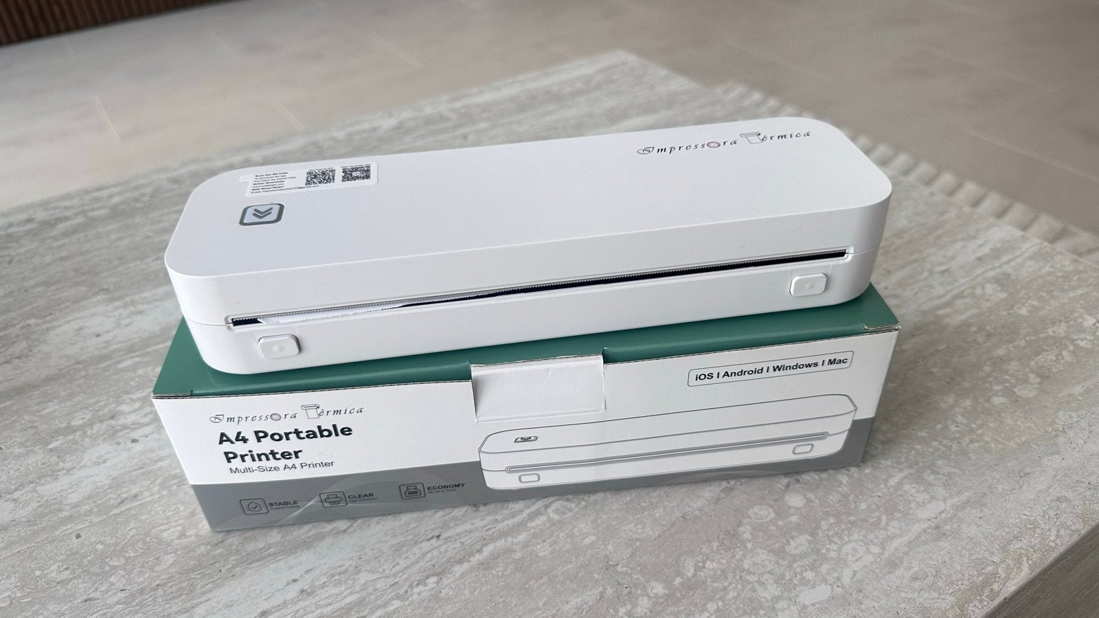 Saprevara Bermica A4 Draagbare Printer, Computers en Software, Zwart-en-wit printen, Verzenden, Printer, Zo goed als nieuw