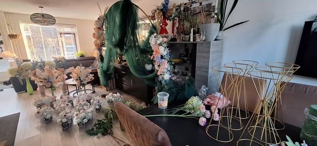 backdrop / bruiloft versiering, Ophalen, Zo goed als nieuw, Versiering, Geboorte of Huwelijk