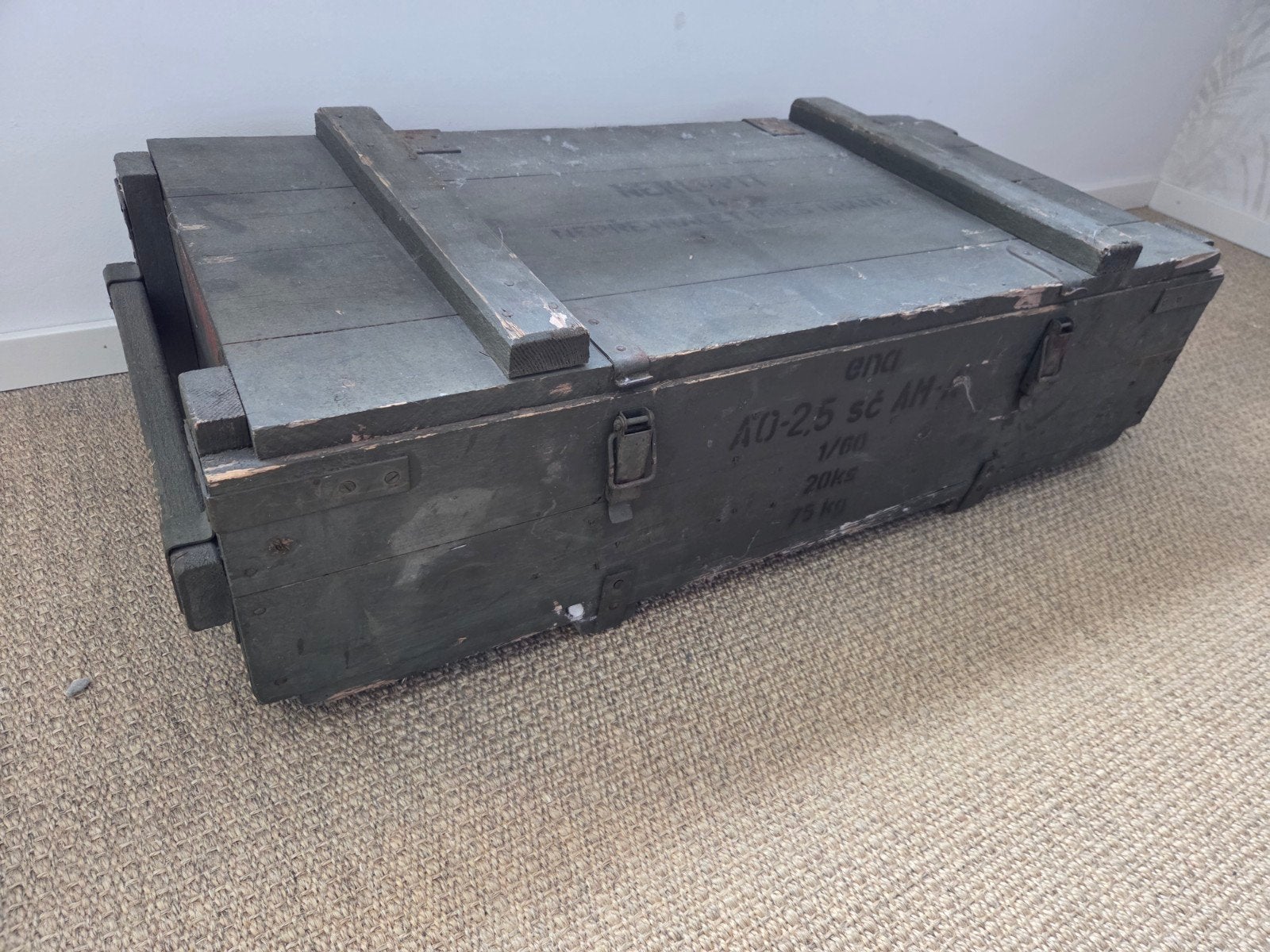 Vintage Munitiekist - Militaire Opbergkist, Ophalen, Overige soorten, Overige gebieden, Kist of Geocache