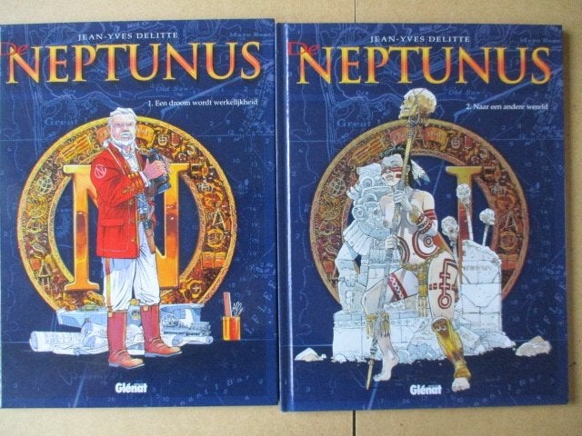 w0222 de neptunus 1 t/m 4 hc, Meerdere stripboeken, Ophalen, Gelezen