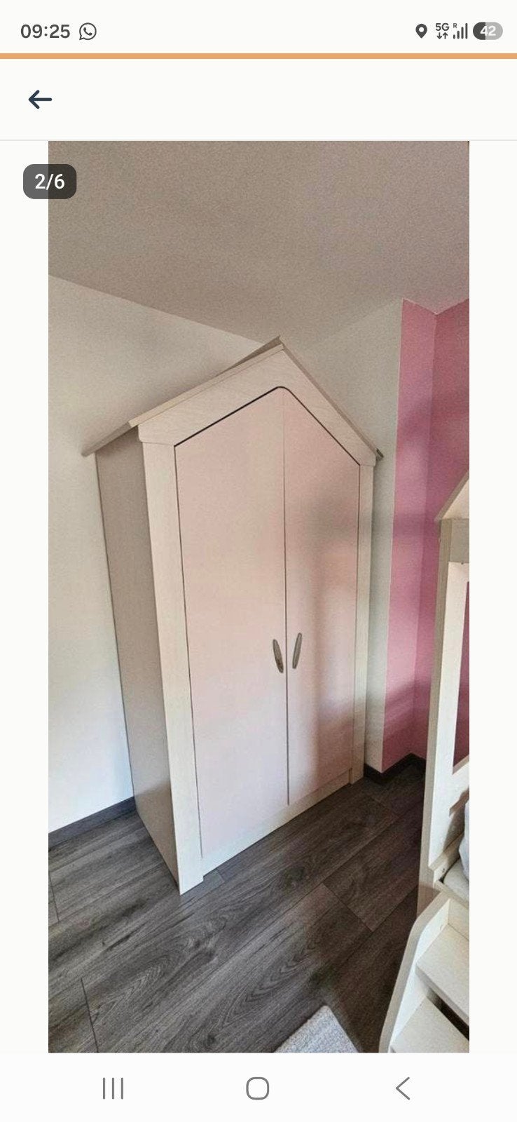 CentroPink Huisbed.Klerenkast.Boekenkast slaapkamer meisjes, Kinderen en Baby's, Kinderkamer | Commodes en Kasten, Ophalen, 50 tot 70 cm