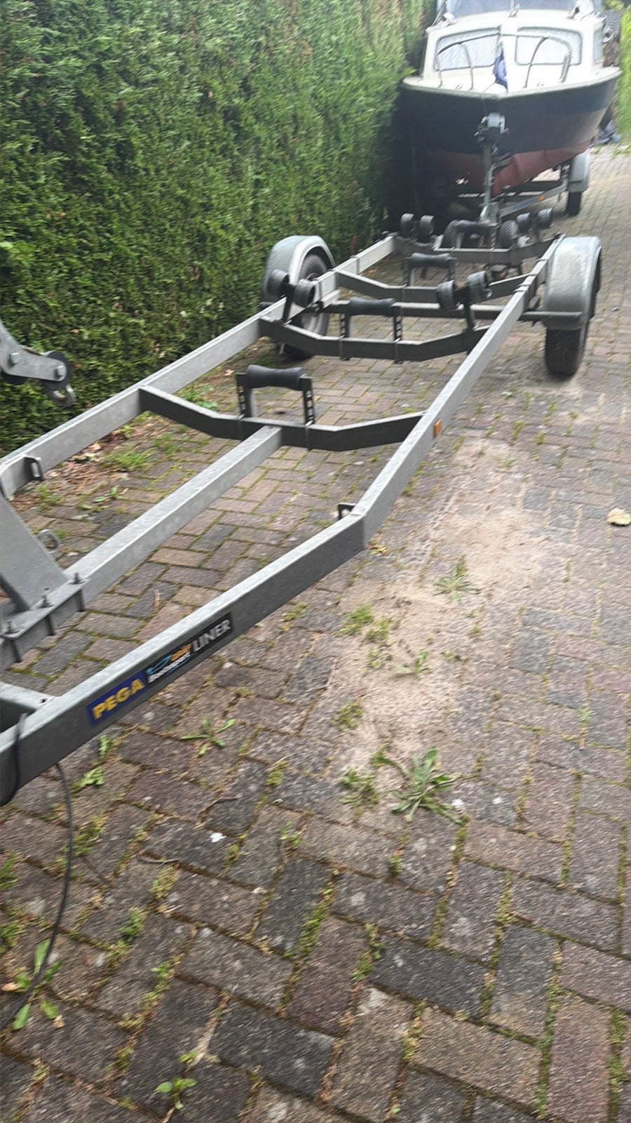 Pega Liner Boottrailer - Zo goed als nieuw, Watersport en Boten, Boottrailers, Minder dan 1500 kg, Sloepentrailer, Minder dan 6 meter
