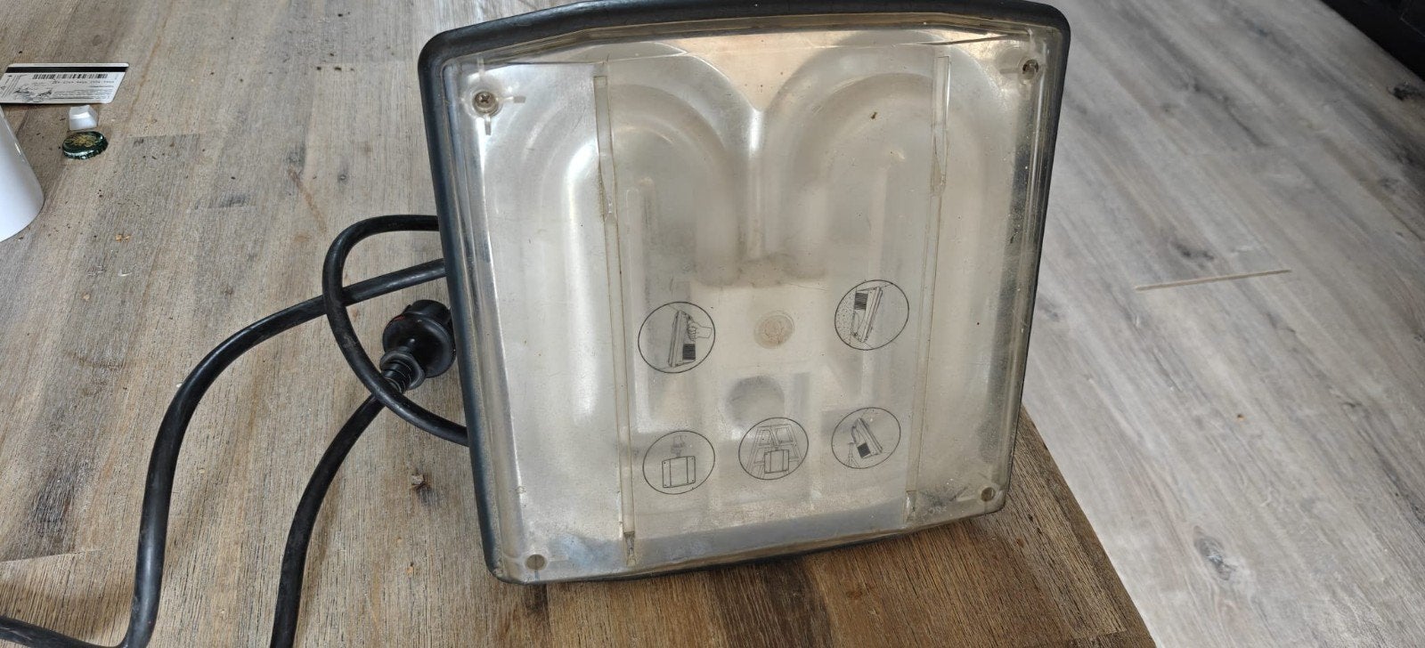 Werkplaatslamp / Bouwlamp met TL-buizen, Overige merken, Gebruikt, Kunststof, Zwart